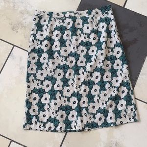 Floral pencil skirt
